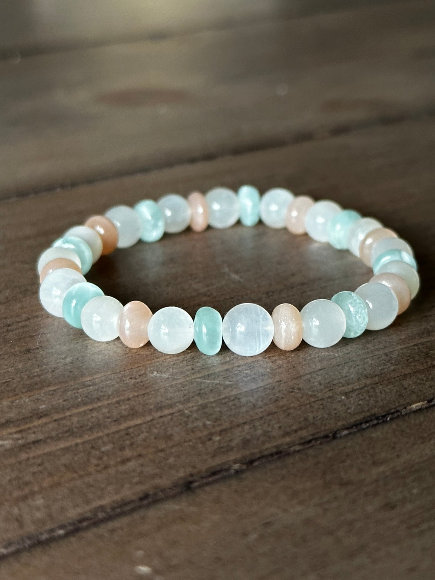 Triple Moon Goddess Stretchy Stacker Adult Bracelet