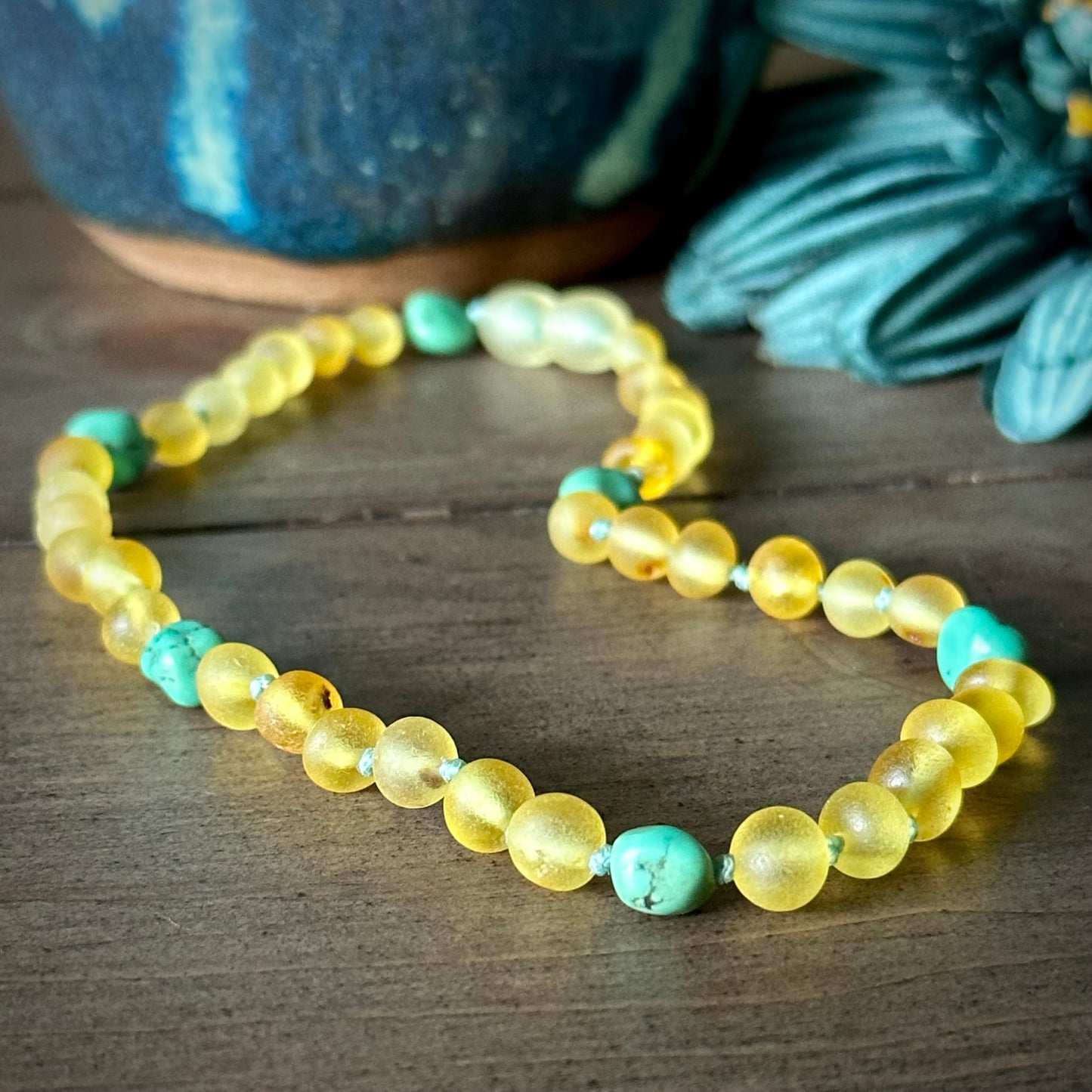 Summer ~ Flounder Teething Necklace