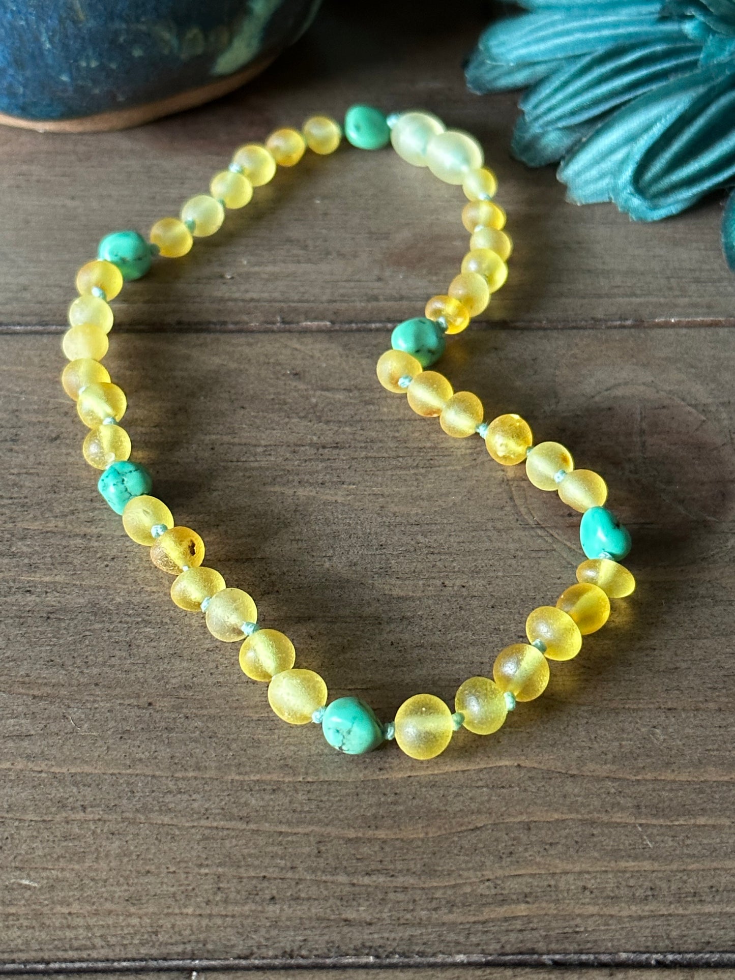 Summer ~ Flounder Teething Necklace