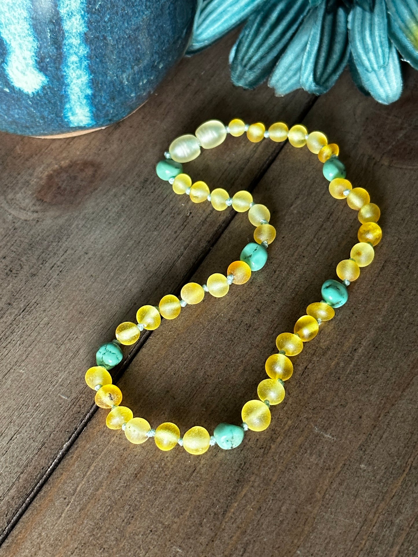 Summer ~ Flounder Teething Necklace