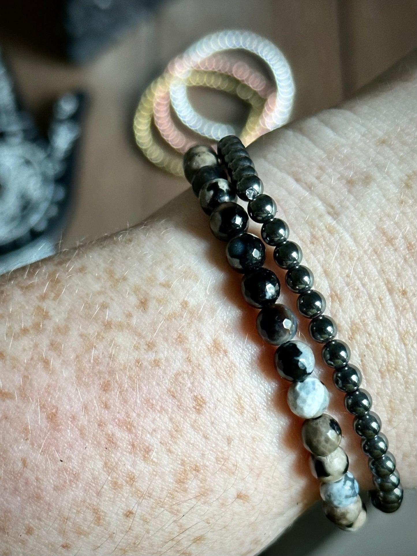 Metallic Mini Hematite Stackers Set
