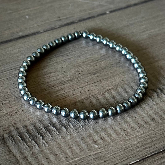 Noir Metallic Mini Hematite Stacker