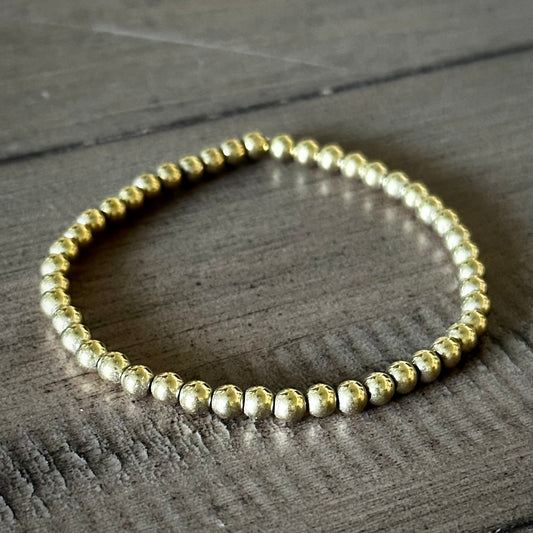 18K Gold Metallic Mini Hematite Stacker