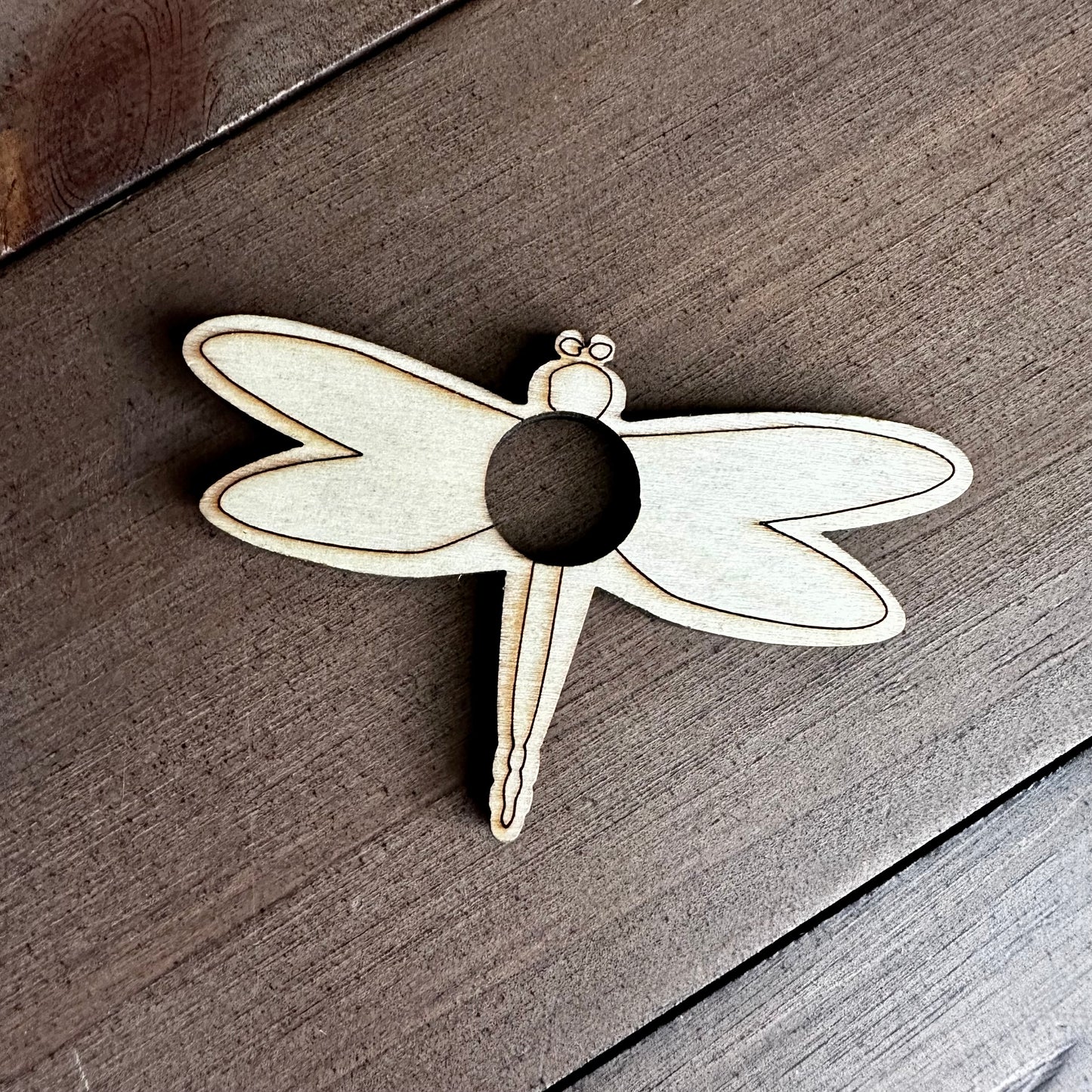 Dragonfly Wood Sphere Stand