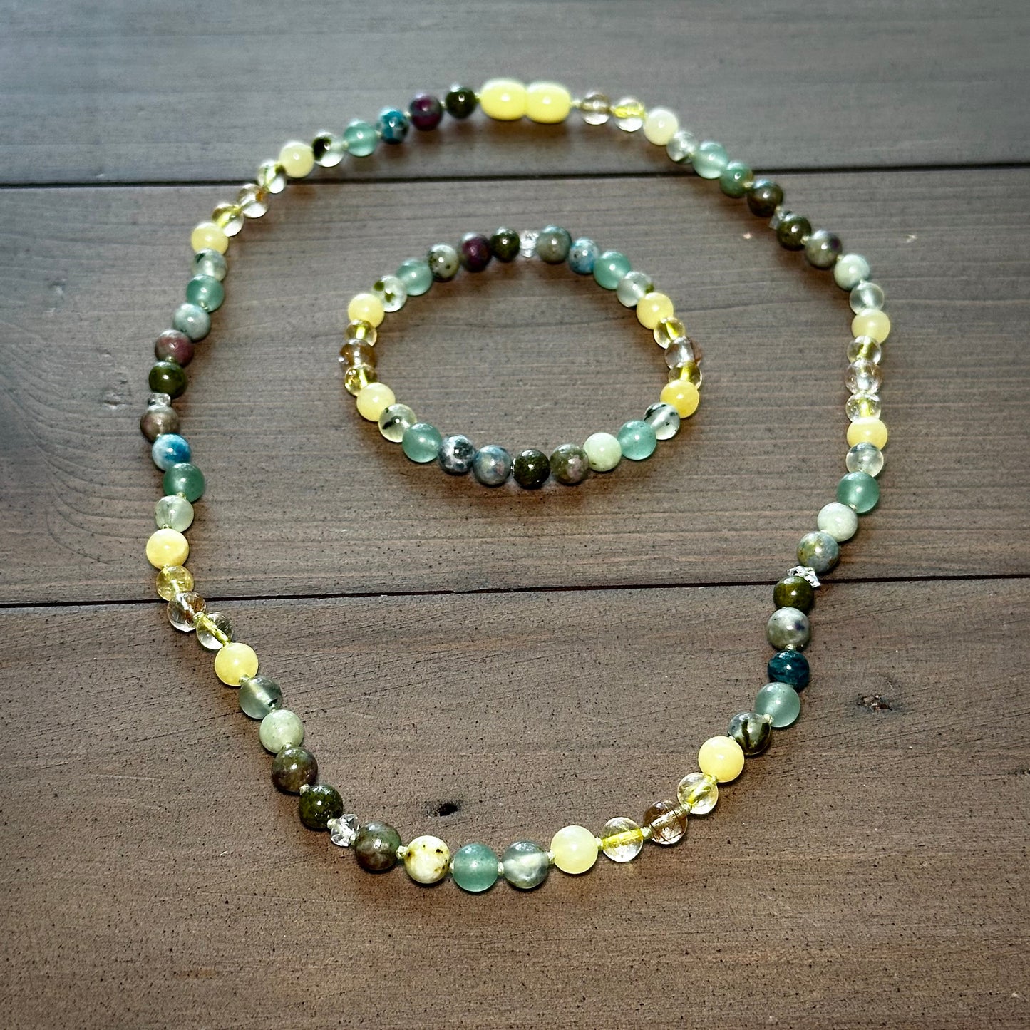 Minted Crystal Necklace -- Money & Abundance