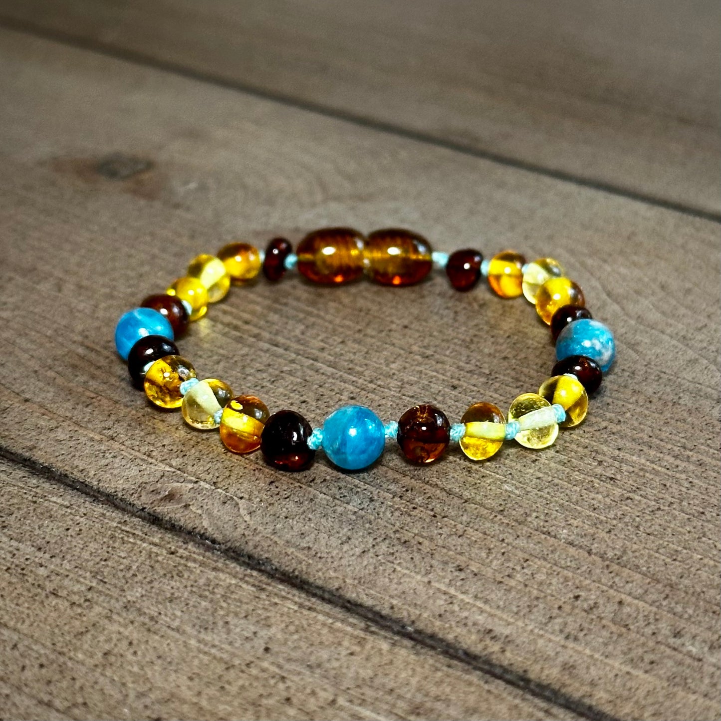 Blue Jean Baby Teething Anklet
