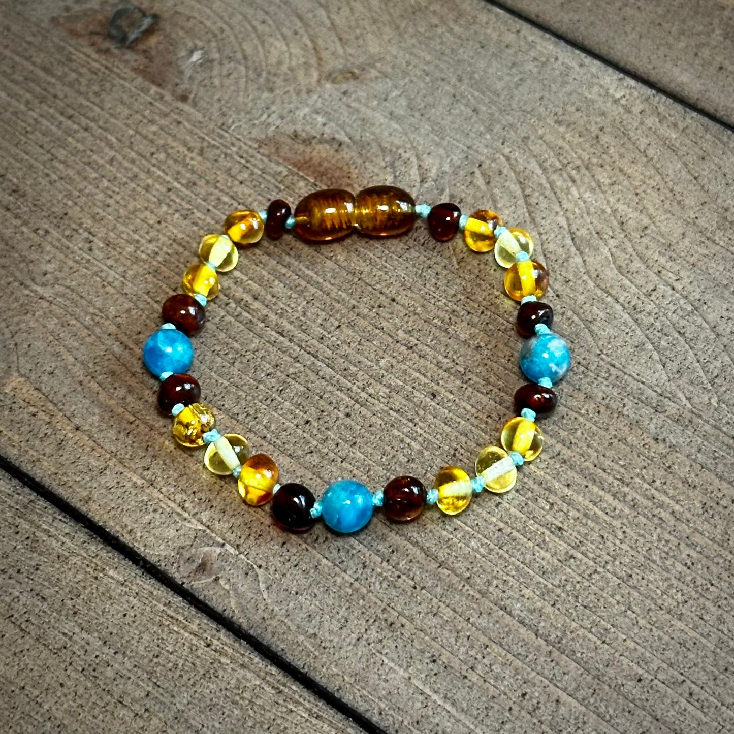 Blue Jean Baby Teething Anklet