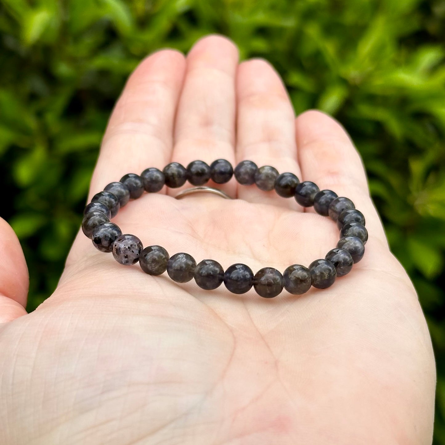 Iolite Deep Single Stone Stretchy Stacker