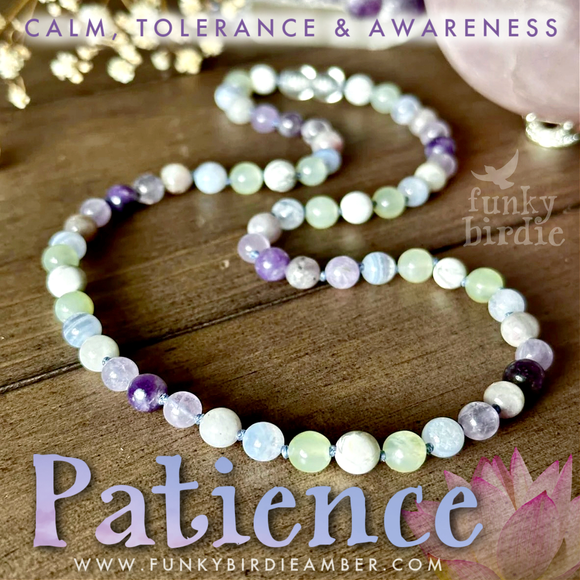 Patience Healing Crystal Necklace