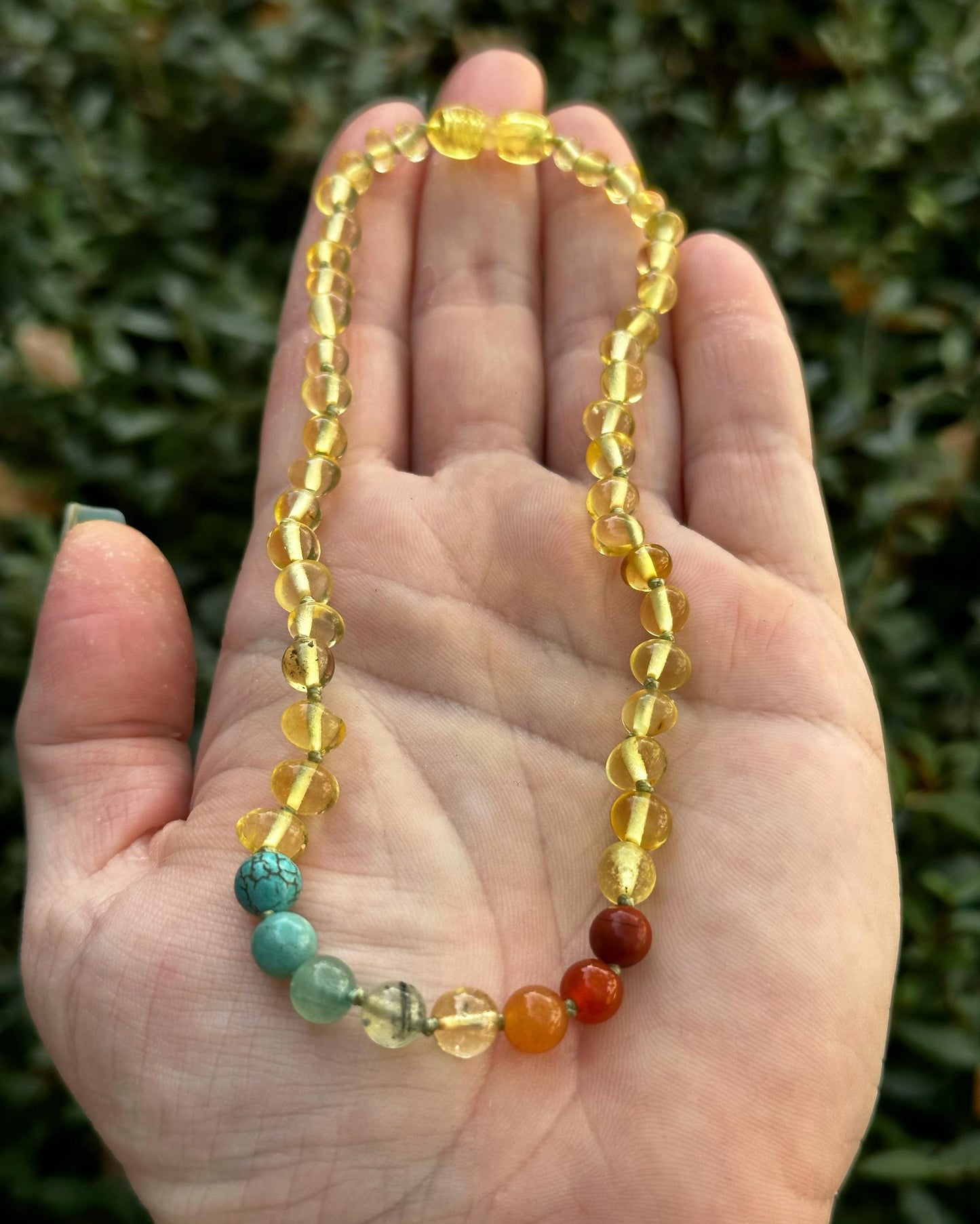 Retro Rainbow Teething Necklace