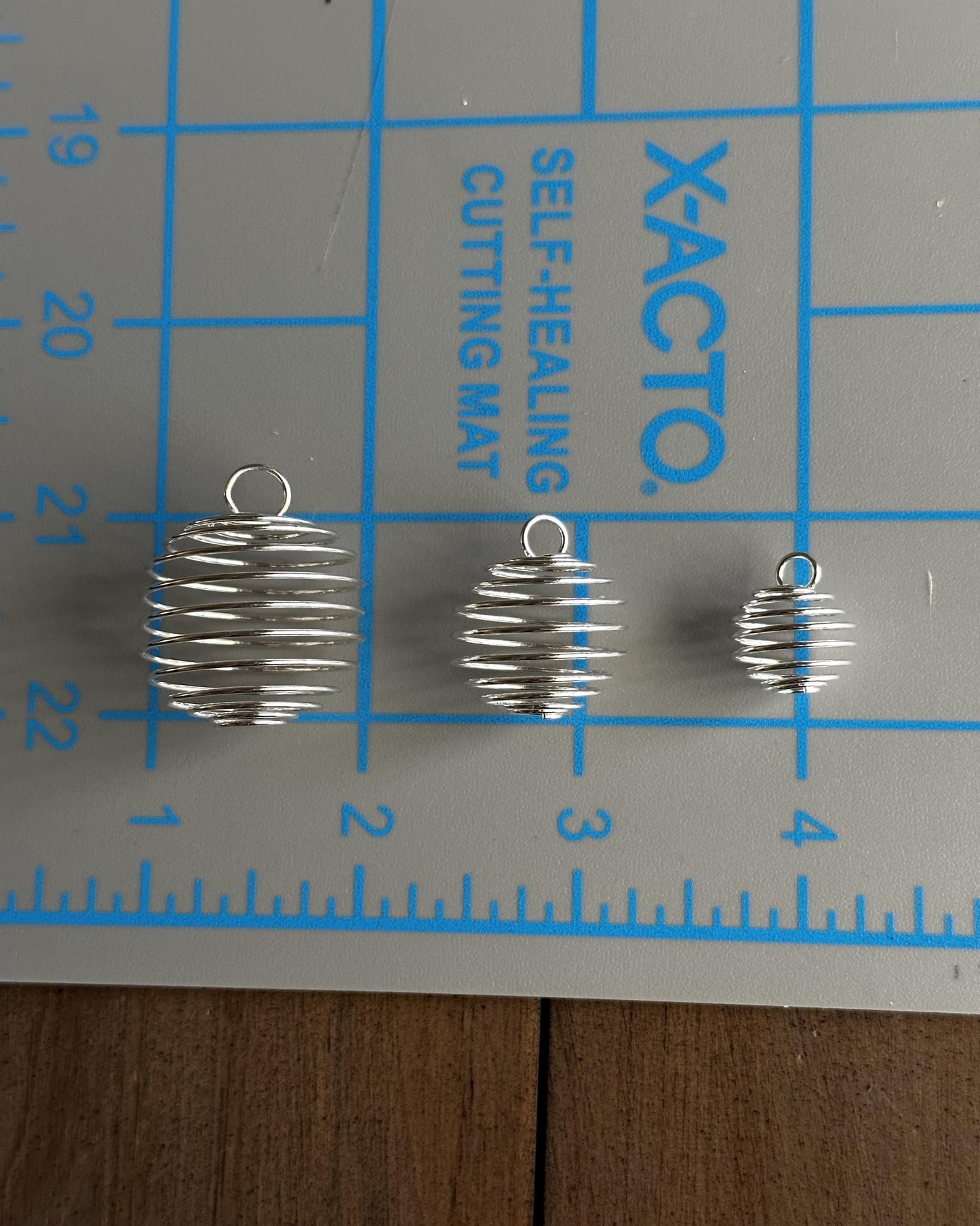 Spiral Crystal Cage Pendant Necklace