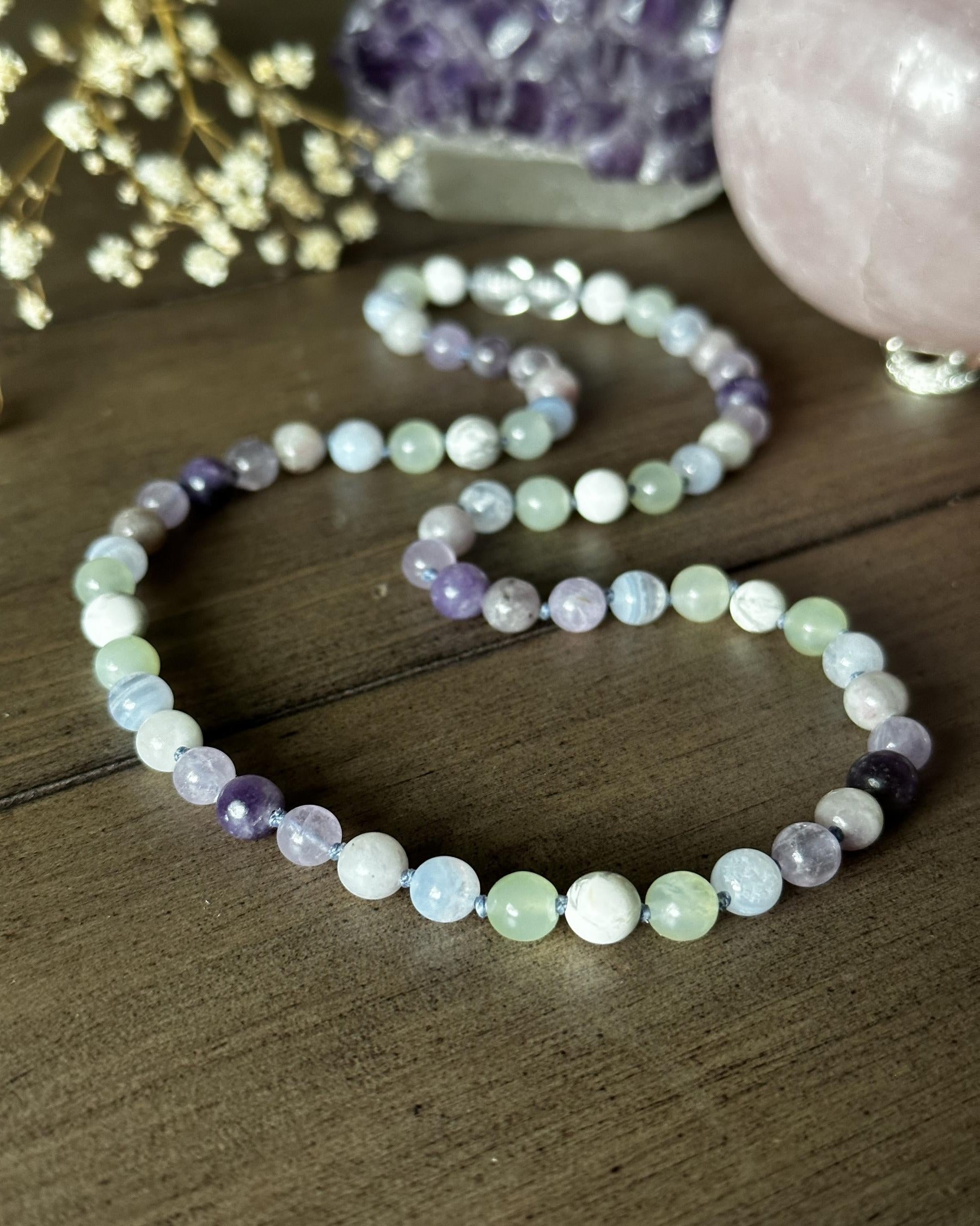 Calming stone necklace discount