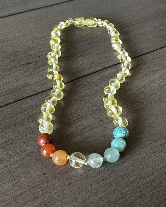 Retro Rainbow Teething necklace