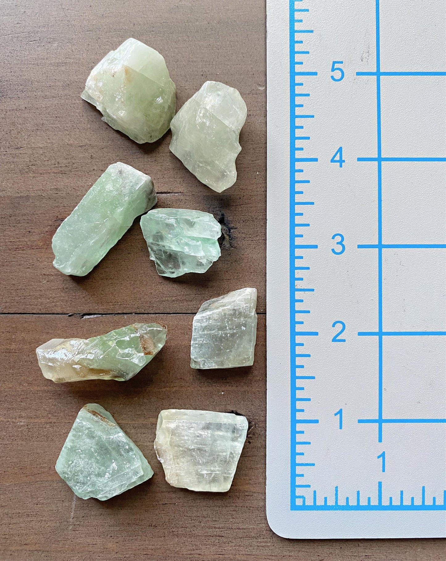 Glossy Green Calcite Chunkies