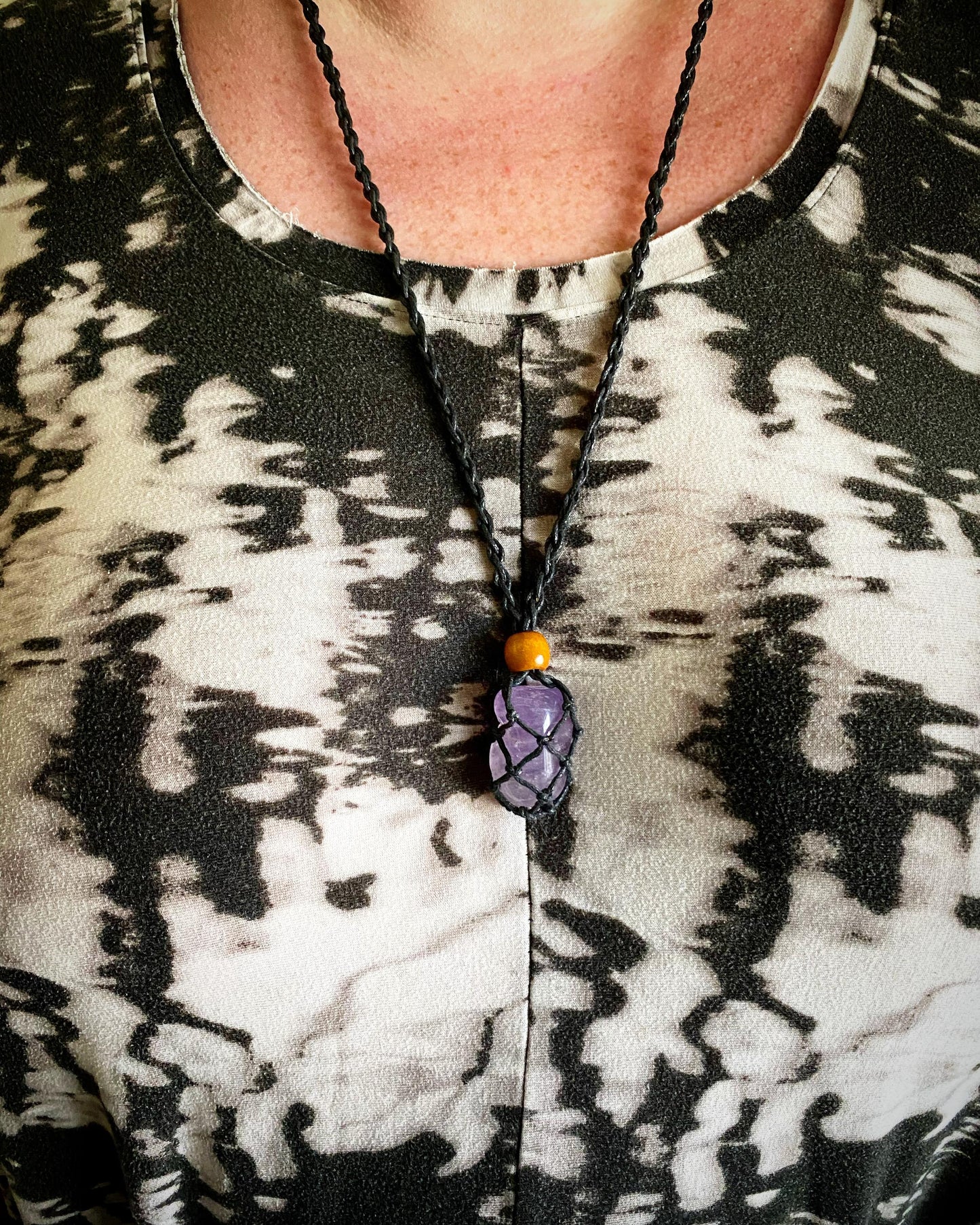 Macrame Necklace for Crystals