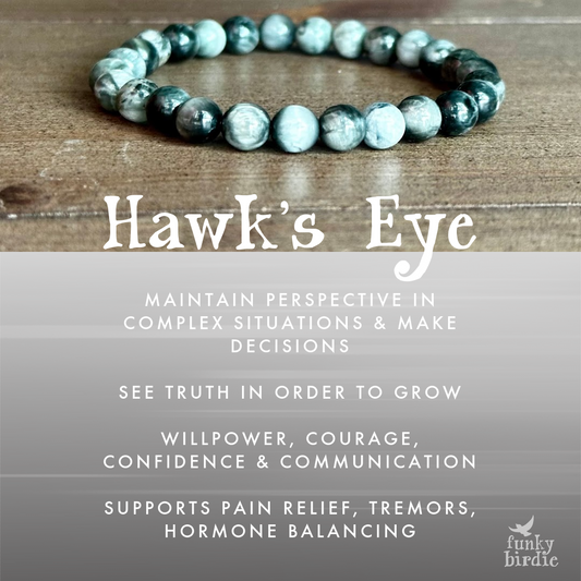 Hawk's Eye Single Stone Stretchy Stacker