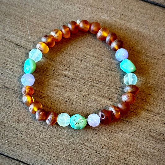 Ode to Mint Berry Stretchy Stacker Bracelet for Pain, Healing & Anxiety