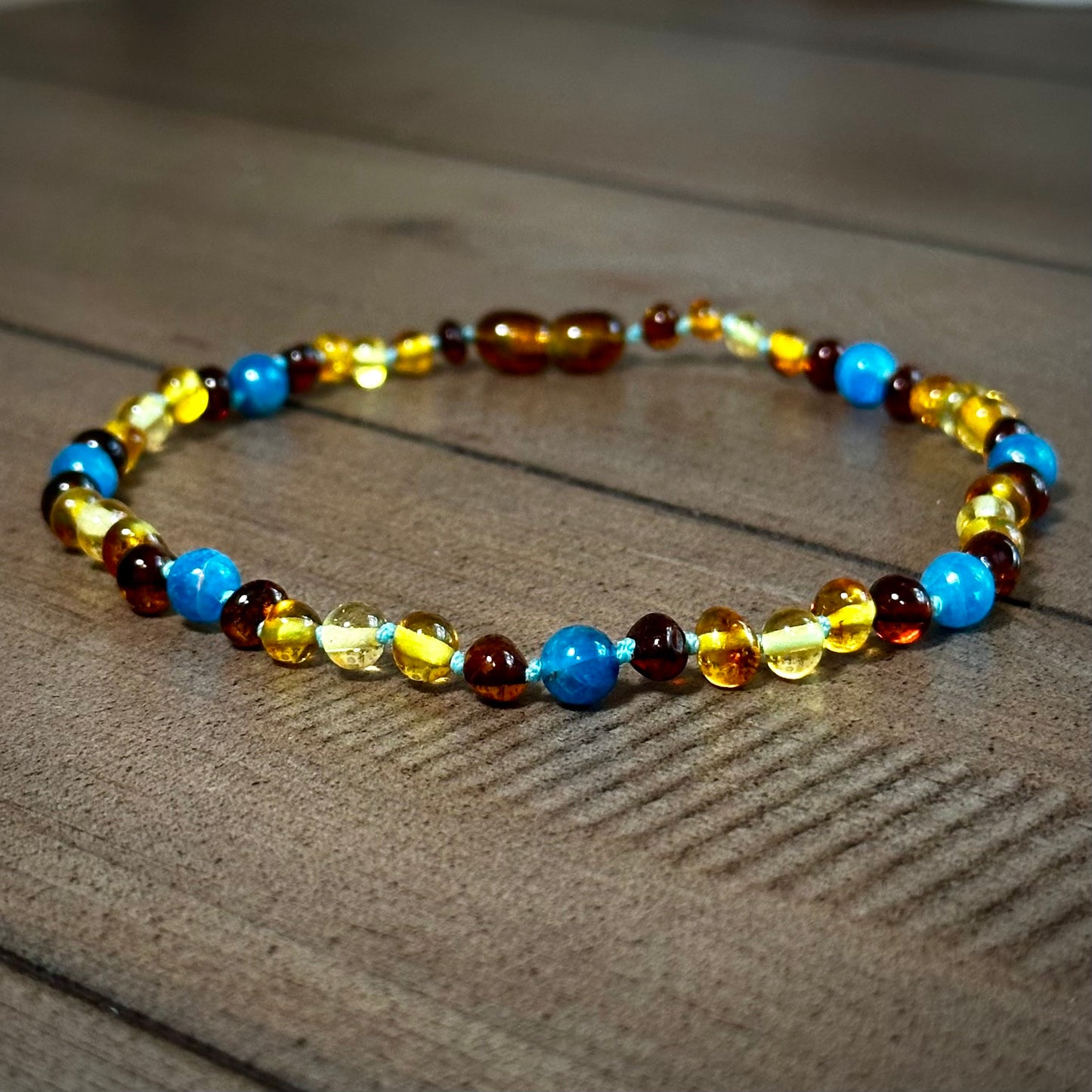 Blue Jean Baby Teething Necklace