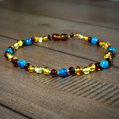 Blue Jean Baby Teething Necklace