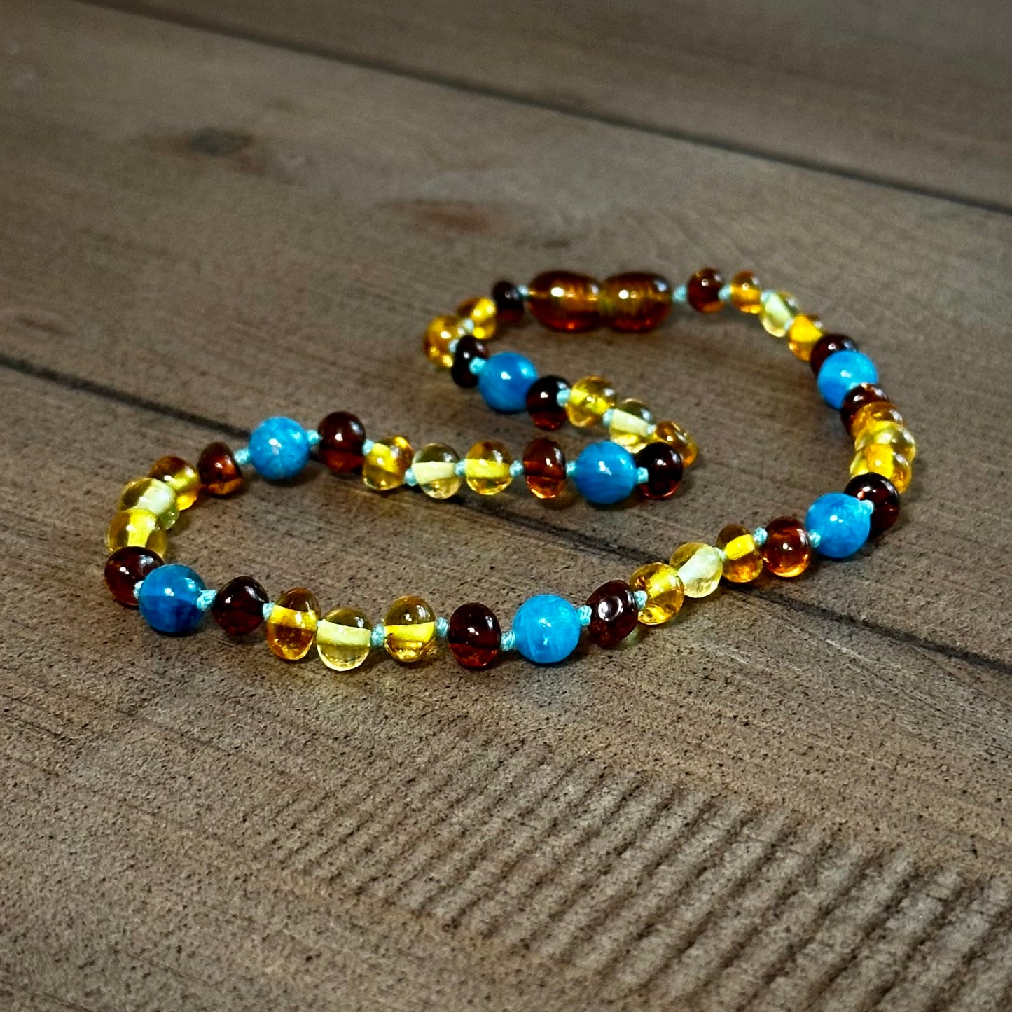 Blue Jean Baby Teething Necklace