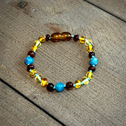 Blue Jean Baby Teething Anklet