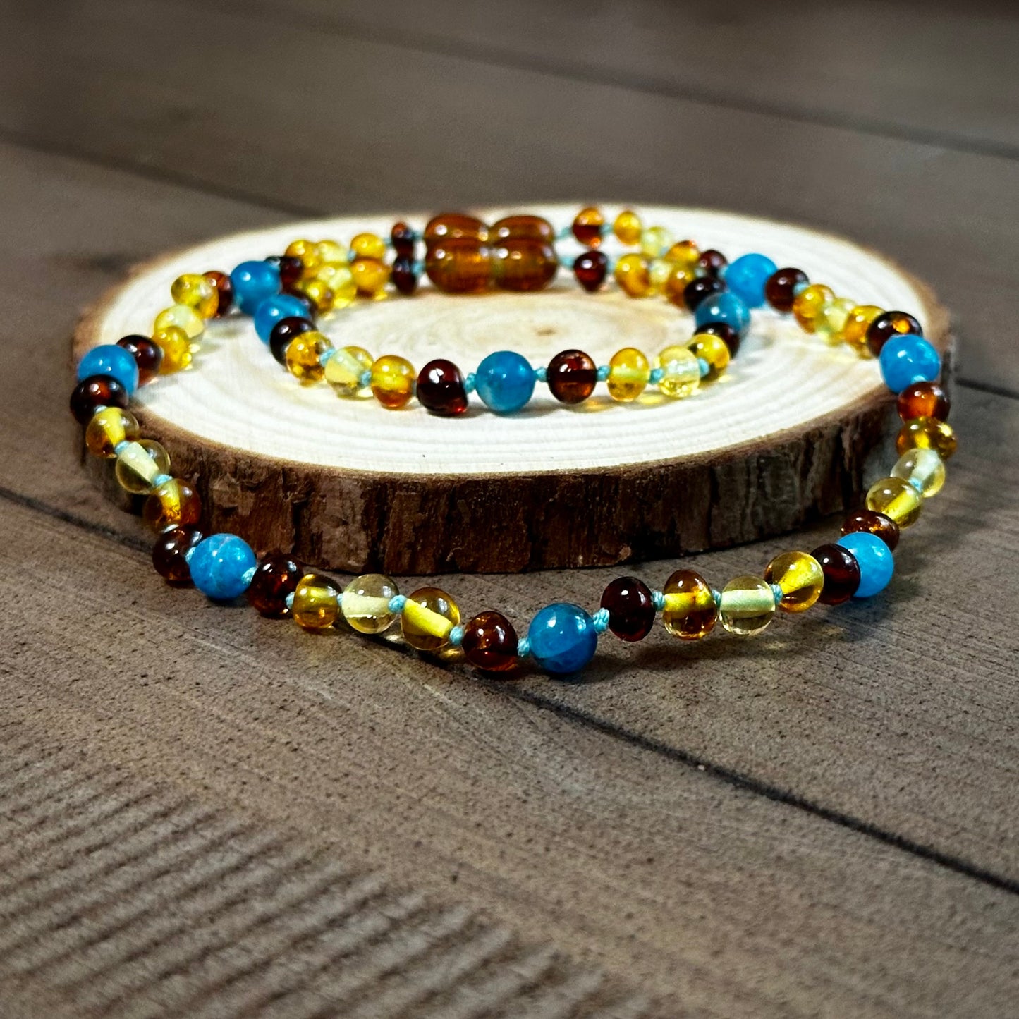 Blue Jean Baby Teething Necklace