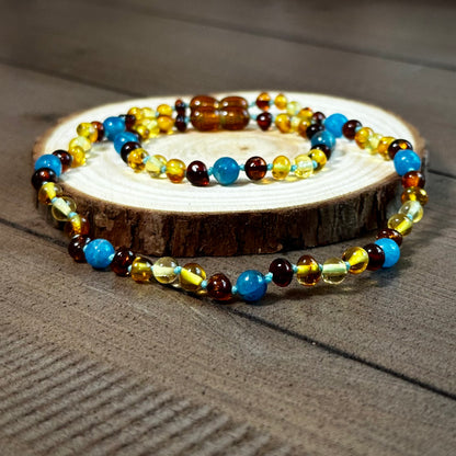 Blue Jean Baby Teething Necklace