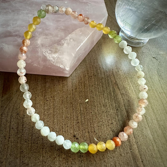 Spring Special Feature~Micro Mini Faceted HELLO Spring! Stretchy Stacker