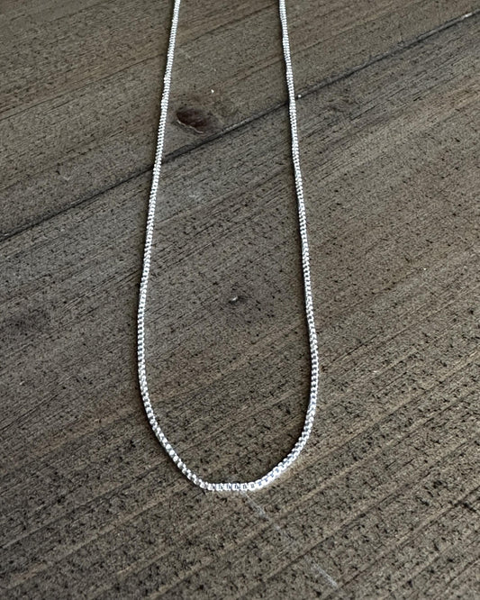 Sterling Silver Chain Necklace 16-30"